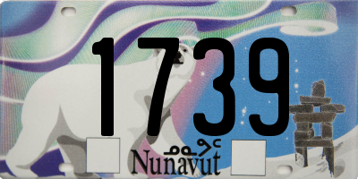 NU license plate 1739