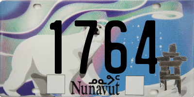 NU license plate 1764