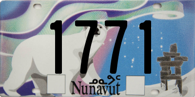 NU license plate 1771