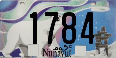 NU license plate 1784