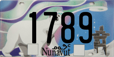 NU license plate 1789