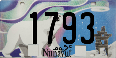 NU license plate 1793