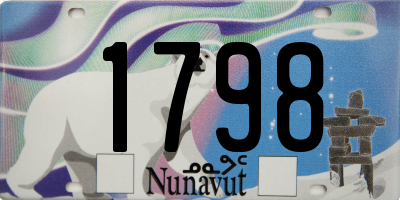 NU license plate 1798