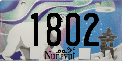 NU license plate 1802