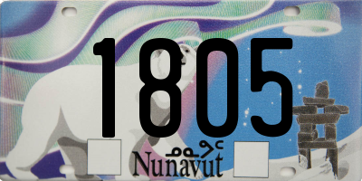 NU license plate 1805