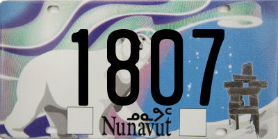 NU license plate 1807