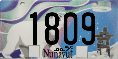 NU license plate 1809