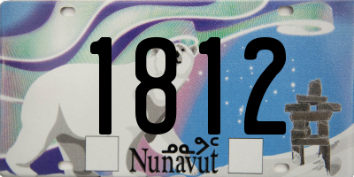 NU license plate 1812