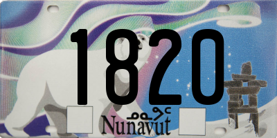 NU license plate 1820