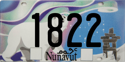 NU license plate 1822