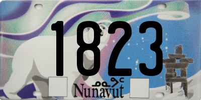 NU license plate 1823