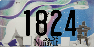 NU license plate 1824