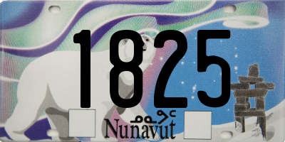 NU license plate 1825