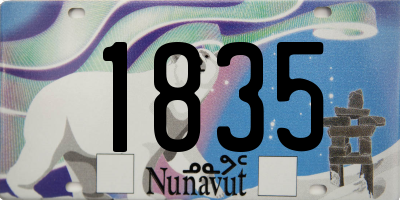 NU license plate 1835