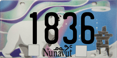 NU license plate 1836