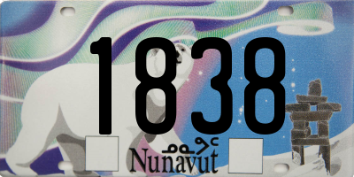 NU license plate 1838