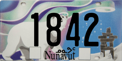 NU license plate 1842