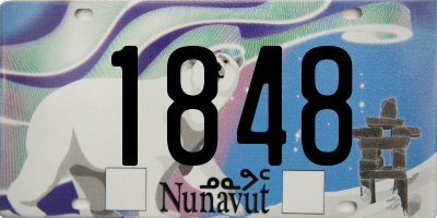 NU license plate 1848