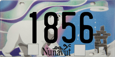 NU license plate 1856