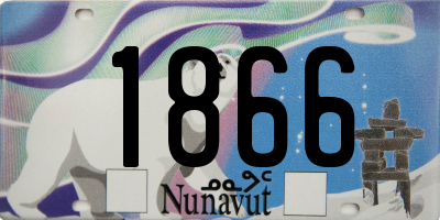 NU license plate 1866