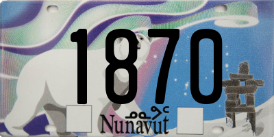 NU license plate 1870