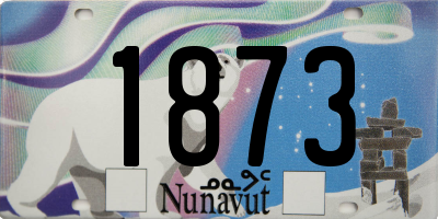 NU license plate 1873