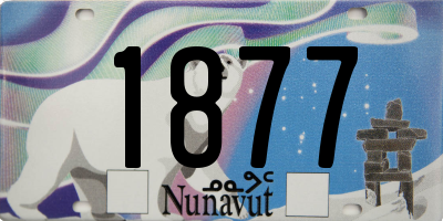 NU license plate 1877