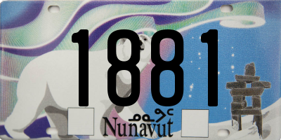 NU license plate 1881