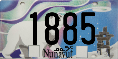 NU license plate 1885