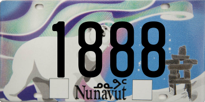 NU license plate 1888