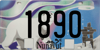 NU license plate 1890