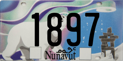 NU license plate 1897