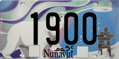 NU license plate 1900