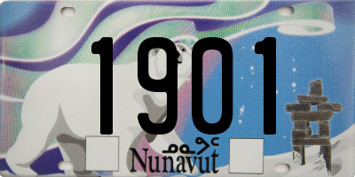 NU license plate 1901