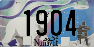 NU license plate 1904