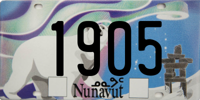 NU license plate 1905