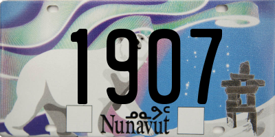 NU license plate 1907