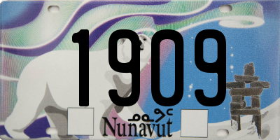 NU license plate 1909