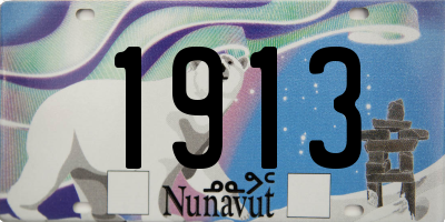 NU license plate 1913