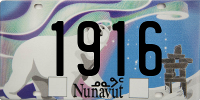 NU license plate 1916