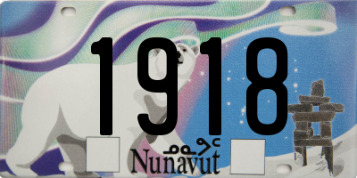 NU license plate 1918