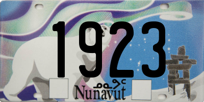 NU license plate 1923