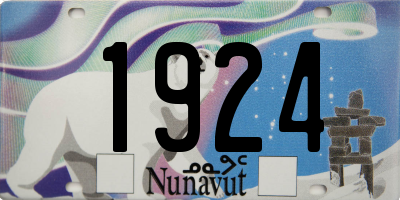 NU license plate 1924