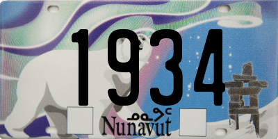 NU license plate 1934