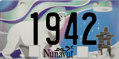 NU license plate 1942