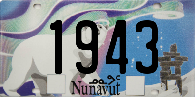 NU license plate 1943