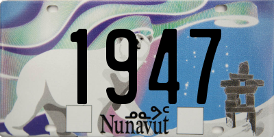 NU license plate 1947