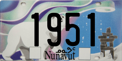 NU license plate 1951