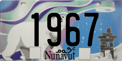 NU license plate 1967