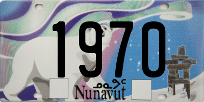 NU license plate 1970